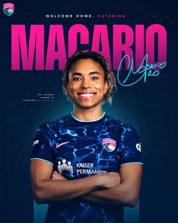 女足薪资天花板被击穿 马卡里奥5年800万转战NWSL