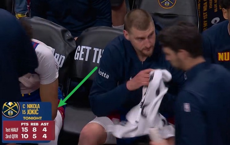 约基奇三节25+13+8 掘金单节净胜19分逆转勇士