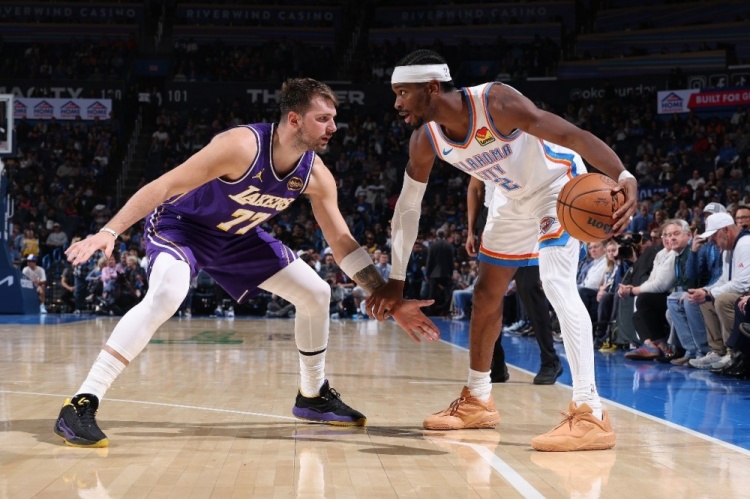 湖人雷霆西部榜首关键战 东契奇亚历山大MVP正面交锋