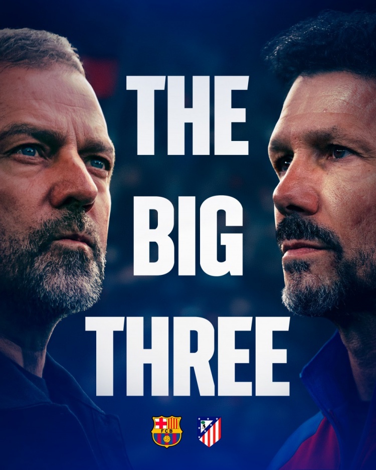 弗里克西蒙尼三番战序曲 巴萨发布赛前海报定调