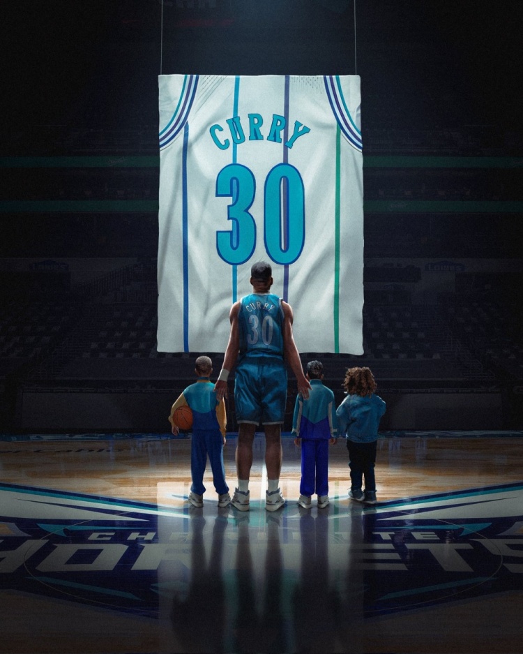 戴尔·库里30号球衣黄蜂主场退役 库里兄弟现场见证家族荣耀